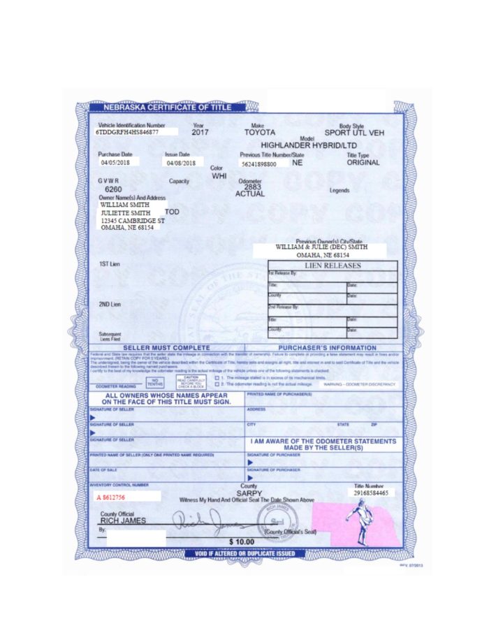 Car Title TOD - Boyum Law